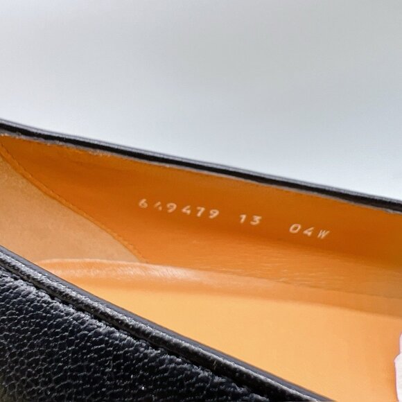 GUCCI BLACK LEATHER SLIP-ON HORSEBIT LOAFER Mens UK 13 US 13.5 -Authentic- New - Picture 10 of 15